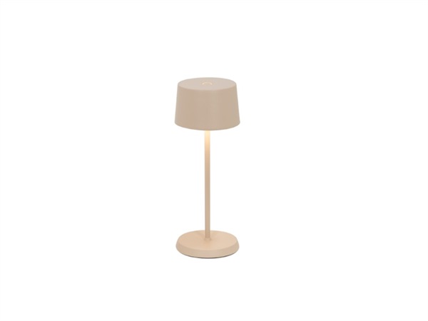 ZAFFERANO S.R.L. Micro olivia pro lampada da tavolo ricaricabile di zafferano - sabbia