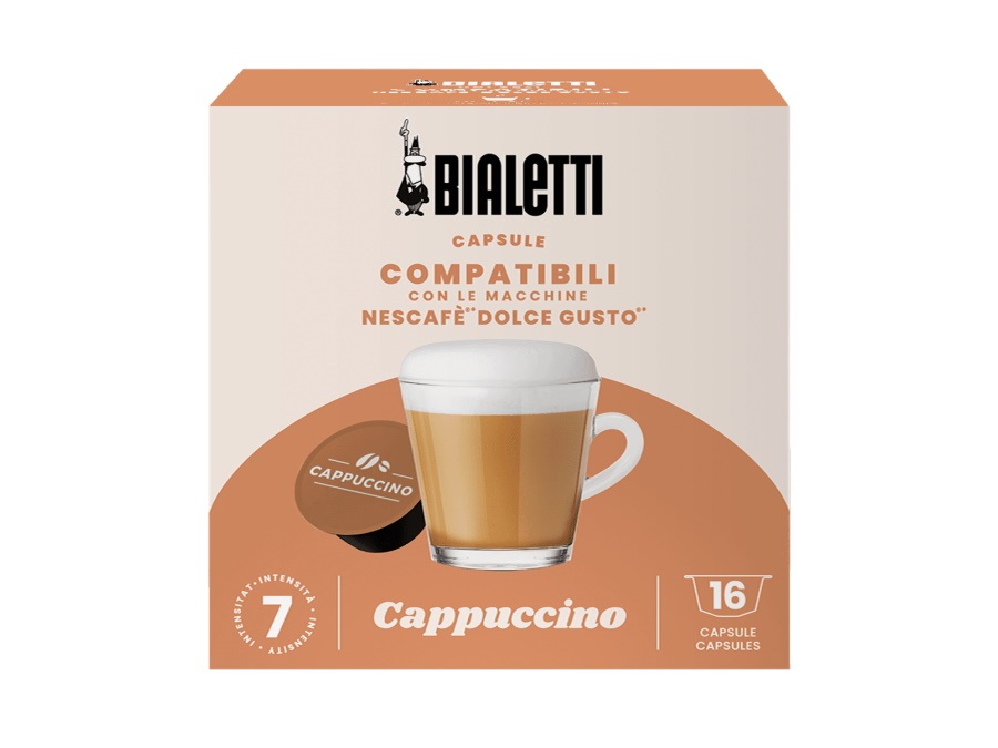 BIALETTI INDUSTRIE 16 Capsule compatibili con le macchine Nescafè "Dolce Gusto" - Cappuccino