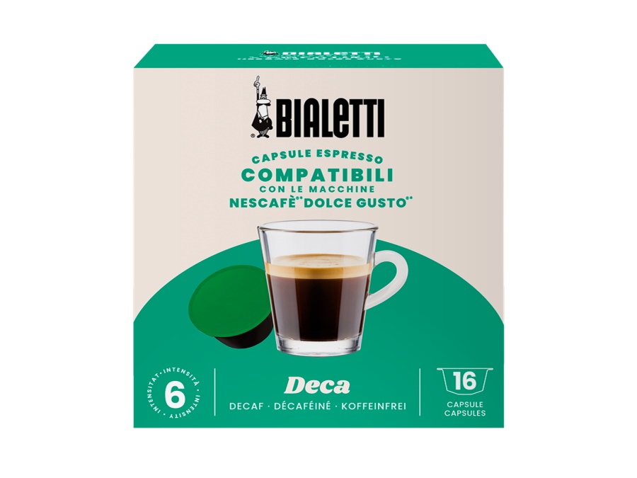 BIALETTI INDUSTRIE 16 Capsule compatibili  con le macchine Nescafè "Dolce Gusto" - Decaffeinato