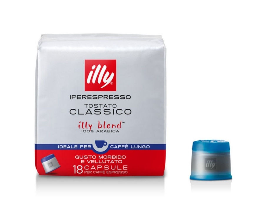 ILLYCAFFE' S.P.A 18 capsule - Caffè Iperespresso tostato classico lungo