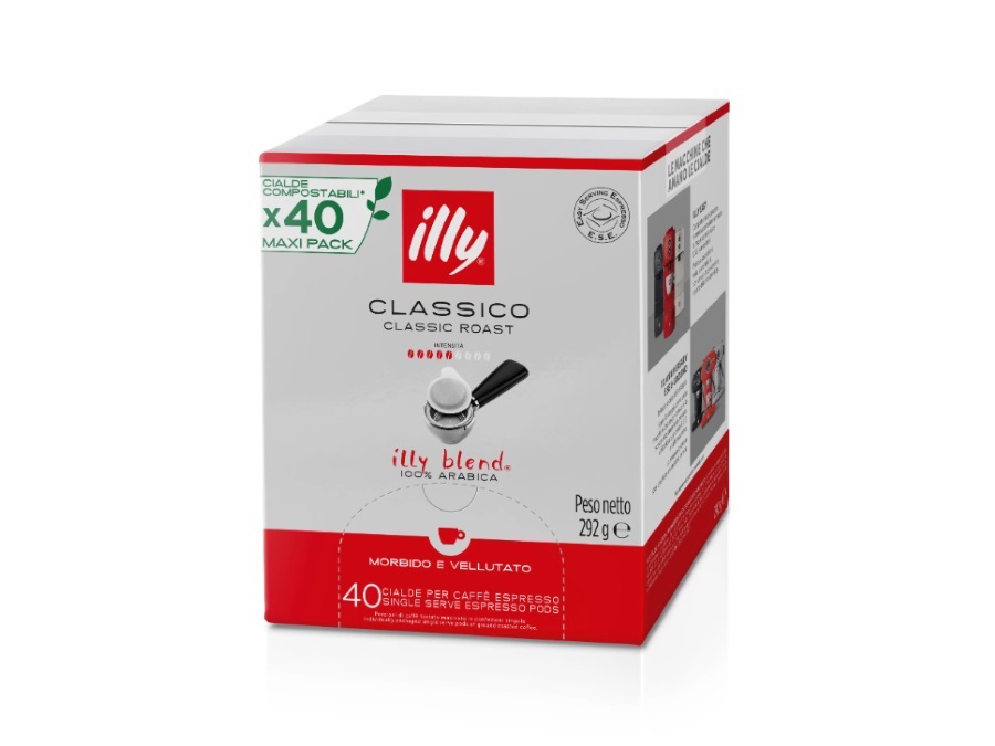 ILLYCAFFE' S.P.A 40 pezzi - Caffè in Cialde E.S.E. Monodose tostato CLASSICO