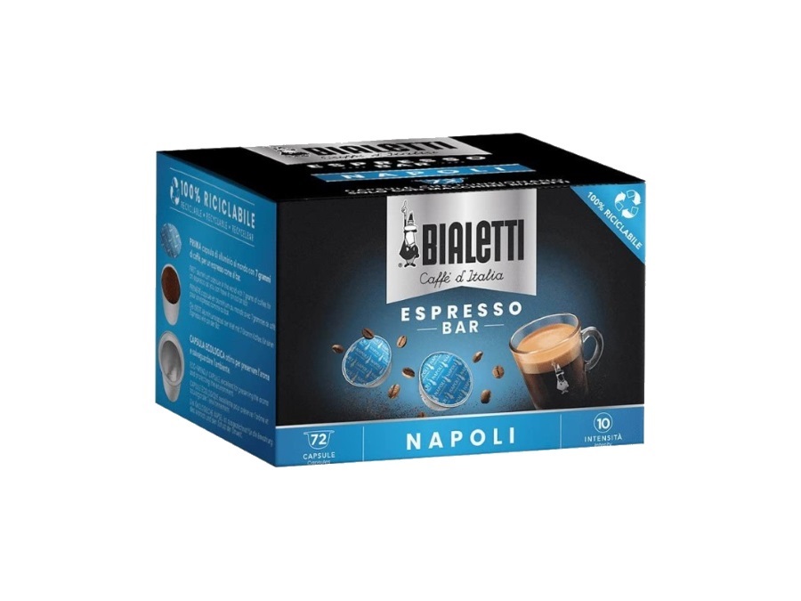 BIALETTI INDUSTRIE 72 capsule - Caffè italia, multipack napoli