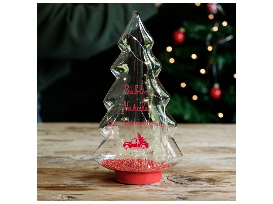 SIMPLE DAY LIVING & LIFESTYLE Albero Babbo Natale sta arrivando - grande rosso