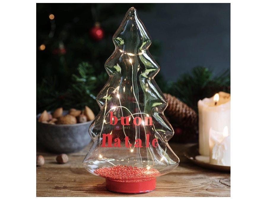 SIMPLE DAY LIVING & LIFESTYLE Albero Buon Natale - grande rosso