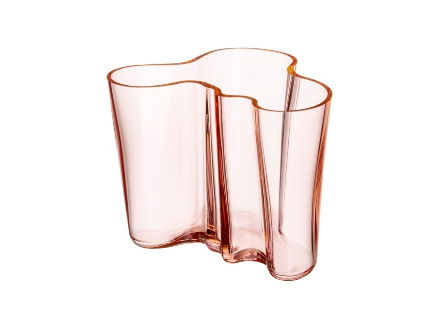 IITTALA Alvar Aalto, vaso salmone in vetro 160 mm