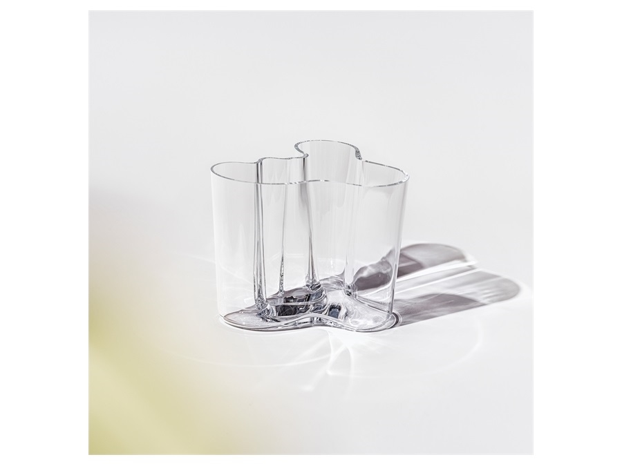 IITTALA Alvar Aalto, vaso trasparente in vetro 120 mm