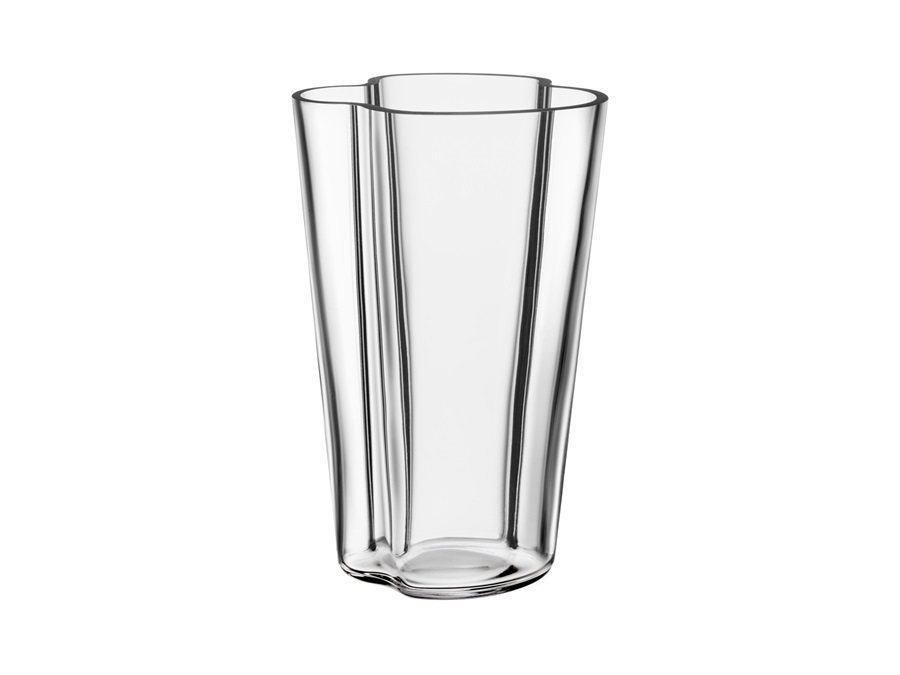 IITTALA Alvar Aalto, vaso trasparente in vetro 220 mm