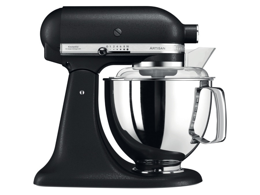 KITCHENAID Artisan, PLANETARIA CON TESTA RECLINABILE 4,8 L - Accessori in Acciaio - Iron Black