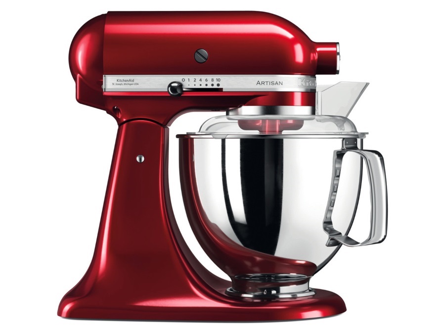 KITCHENAID Artisan, planetaria con testa reclinabile 4,8 Lt, accessori in acciaio inox, Candy