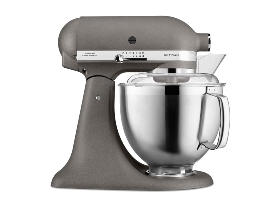 KITCHENAID Artisan, planetaria con testa reclinabile 4,8 Lt, accessori in acciaio inox, imperial grey