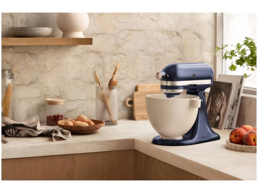 KITCHENAID Artisan, planetaria con testa reclinabile 4,8 Lt, accessori in acciaio inox, ink blue