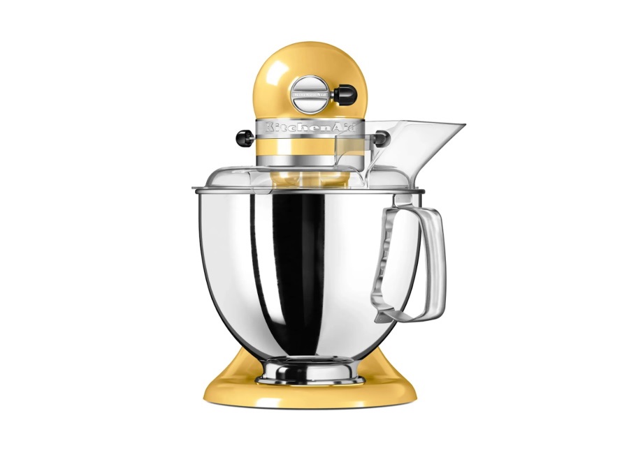 KITCHENAID Artisan, planetaria con testa reclinabile 4,8 Lt, accessori in acciaio inox, majestic yellow