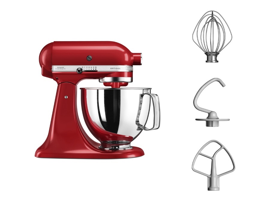 KITCHENAID ARTISAN, PLANETARIA CON TESTA RECLINABILE, 4,8L, ROSSO IMPERIALE