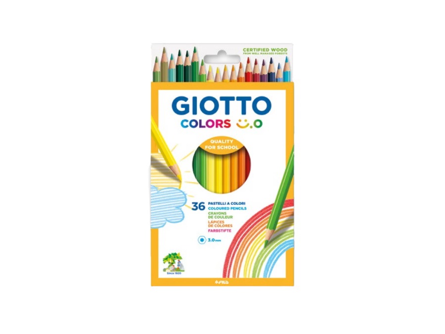 GIOTTO Astuccio 36 matite colorate, colors 3.0