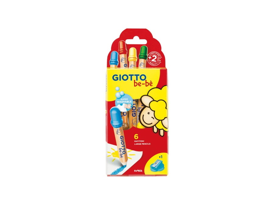 GIOTTO Astuccio 6 supermatitoni con appuntamatite