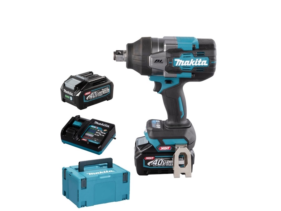 MAKITA Avvitatore a impulsi a batteria 40V XGT - 2 x 4Ah - XGT TW001GM201