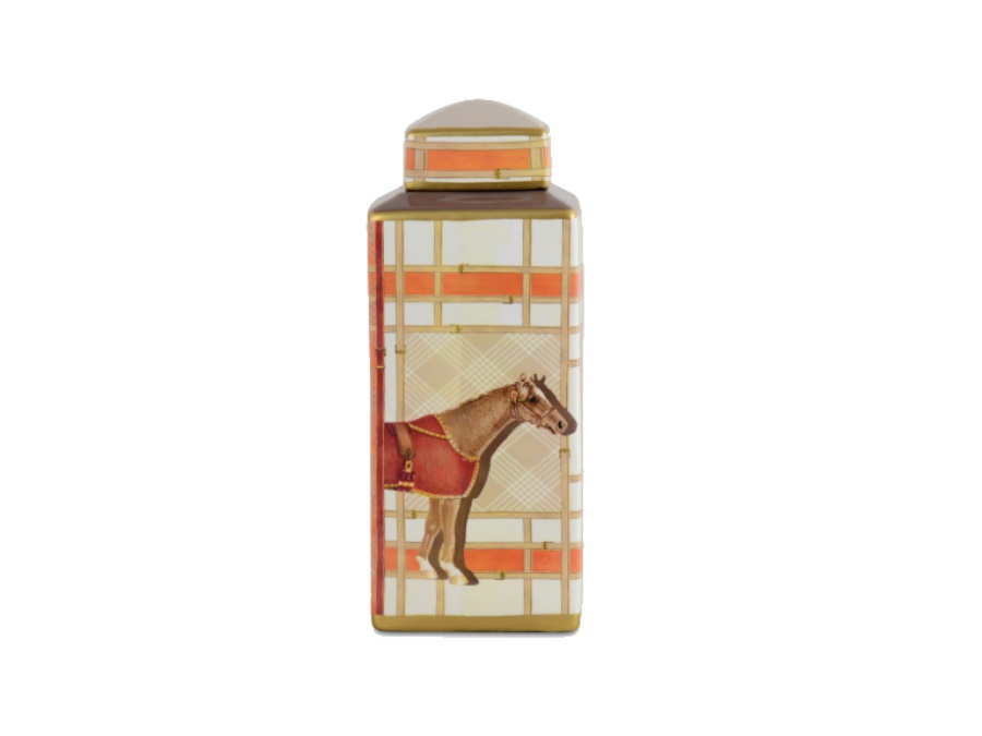 BACI MILANO Baci milano - horse 01 - vaso potiche, 15x15x37 cm