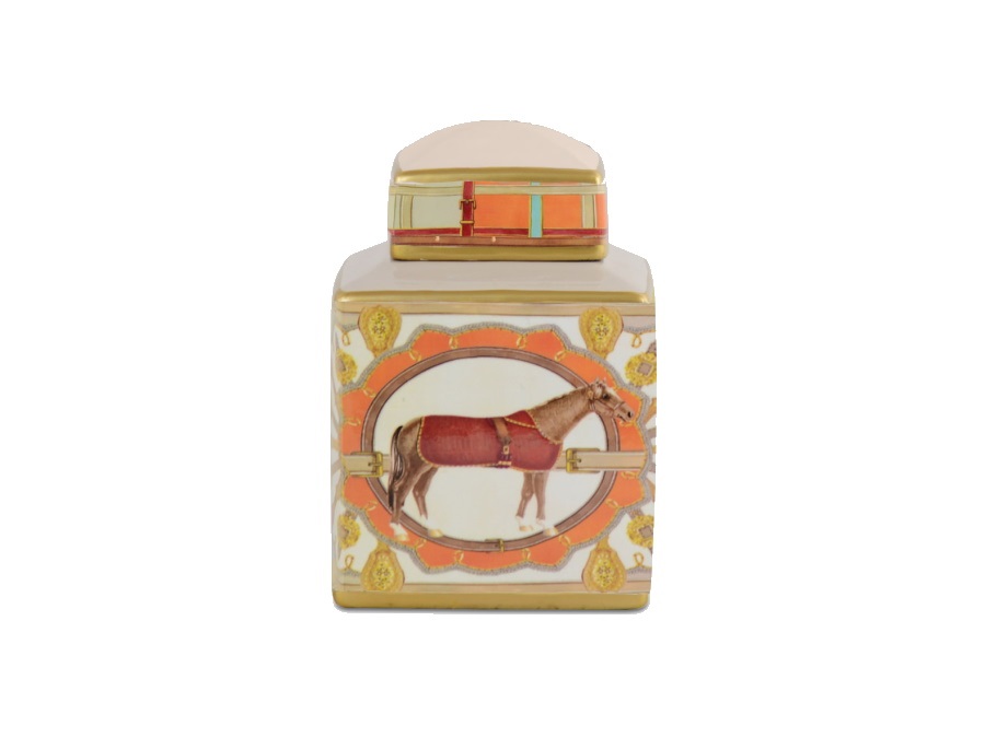 BACI MILANO Baci milano - horse 02 - vaso potiche, 15x15x22 cm