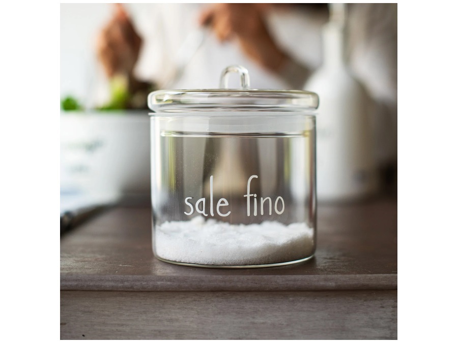 SIMPLE DAY LIVING & LIFESTYLE Barattolo Sale fino, Ø12 cm