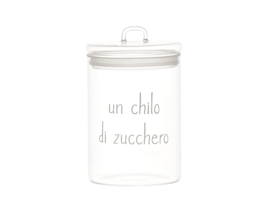 SIMPLE DAY LIVING & LIFESTYLE Barattolo Un chilo di zucchero, Ø12 cm