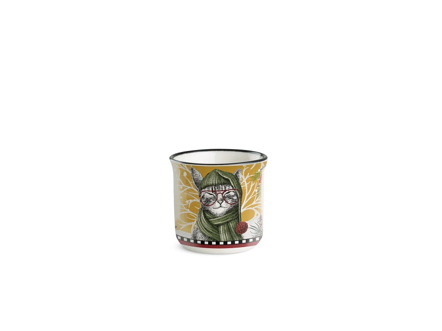 EGAN Bicchierino natale, gatto, 90 ml