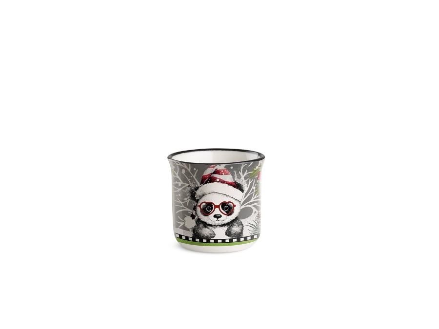 EGAN Bicchierino natale, panda, 90 ml