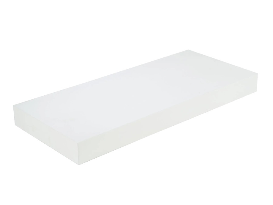 PIRCHER Big boy, mensola in legno, 44,5x25x5 cm, bianco