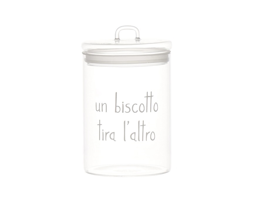 SIMPLE DAY LIVING & LIFESTYLE Biscottiera Un biscotto tira l'altro, Ø12 cm