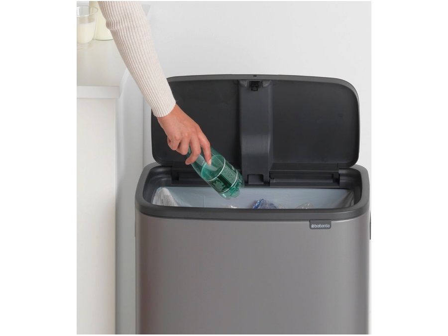 BRABANTIA BO TOUCH BIN pattumiera 60 litri - Platinum