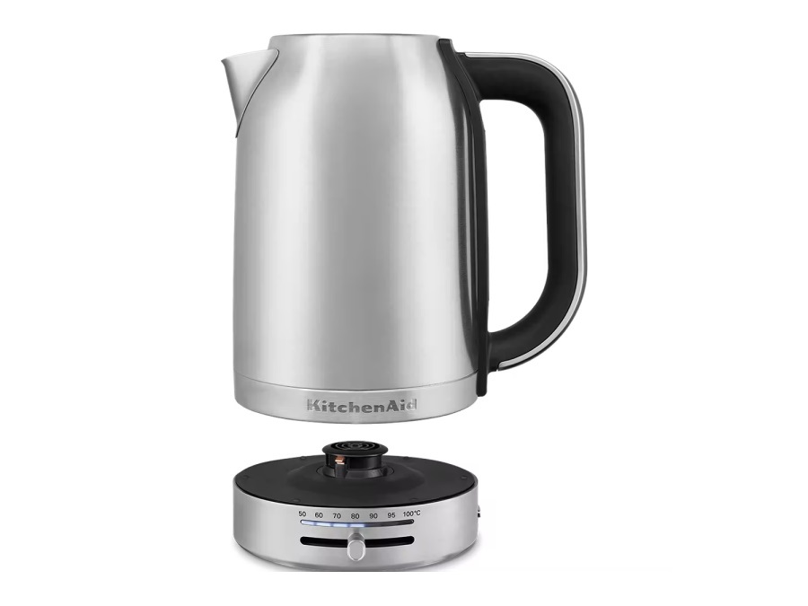 KITCHENAID BOLLITORE ELETTRICO A TEMPERATURA REGOLABILE 1,7L, Acciaio inox