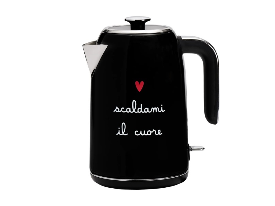 SIMPLE DAY LIVING & LIFESTYLE Bollitore elettrico nero - Scaldami il cuore