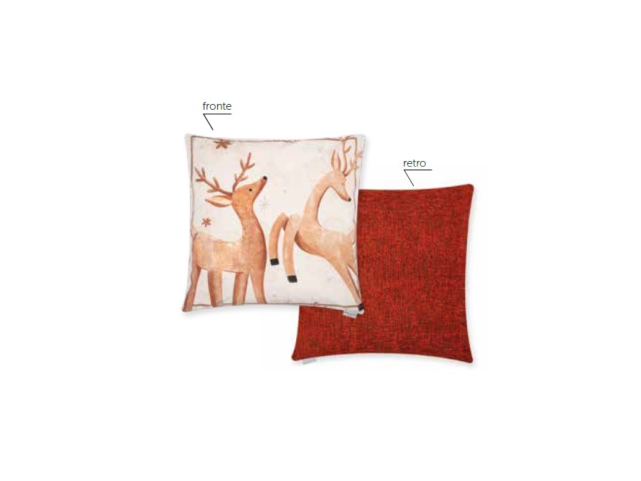 MAISON SUCREE Borgo natale, cuscino con interno 50x50 cm