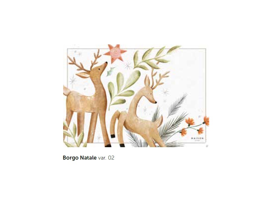 MAISON SUCREE Borgo Natale, tovaglietta americana in vinile 33x45 cm