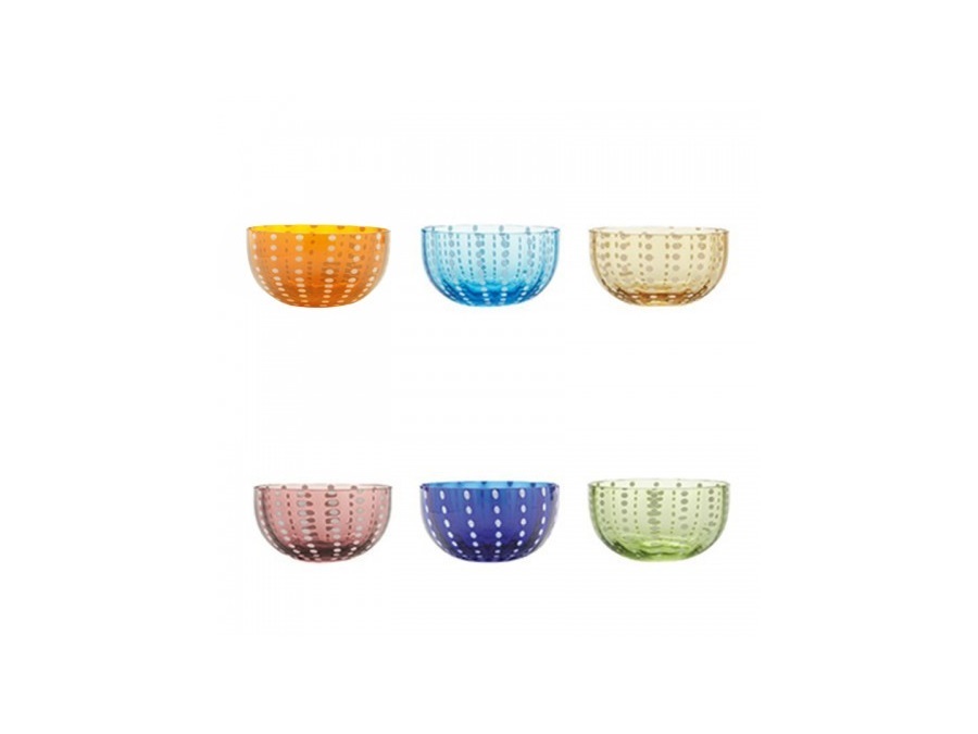 ZAFFERANO S.R.L. BOWL VETRO PERLE COLORI ASSORTITI