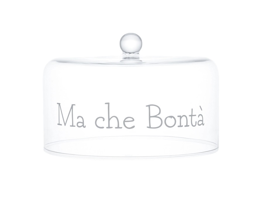 SIMPLE DAY LIVING & LIFESTYLE Campana in vetro Ma Che Bontà, Ø 28,5 cm