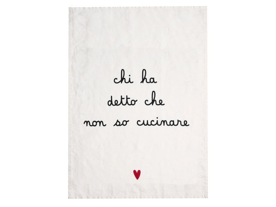 SIMPLE DAY LIVING & LIFESTYLE Canovaccio Chi ha detto che non so cucinare 50x70 cm