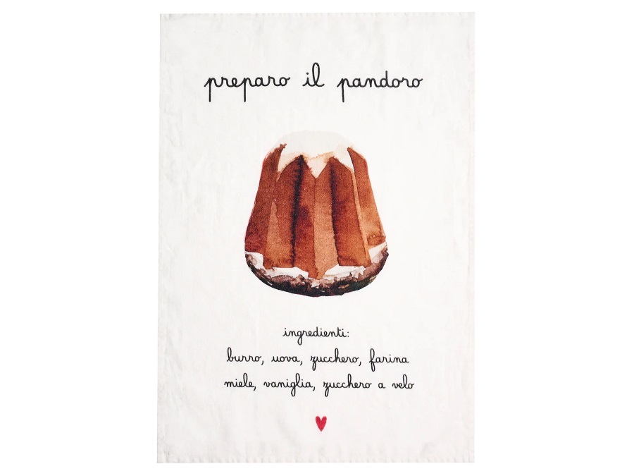 SIMPLE DAY LIVING & LIFESTYLE Canovaccio Preparo il pandoro 50x70 cm