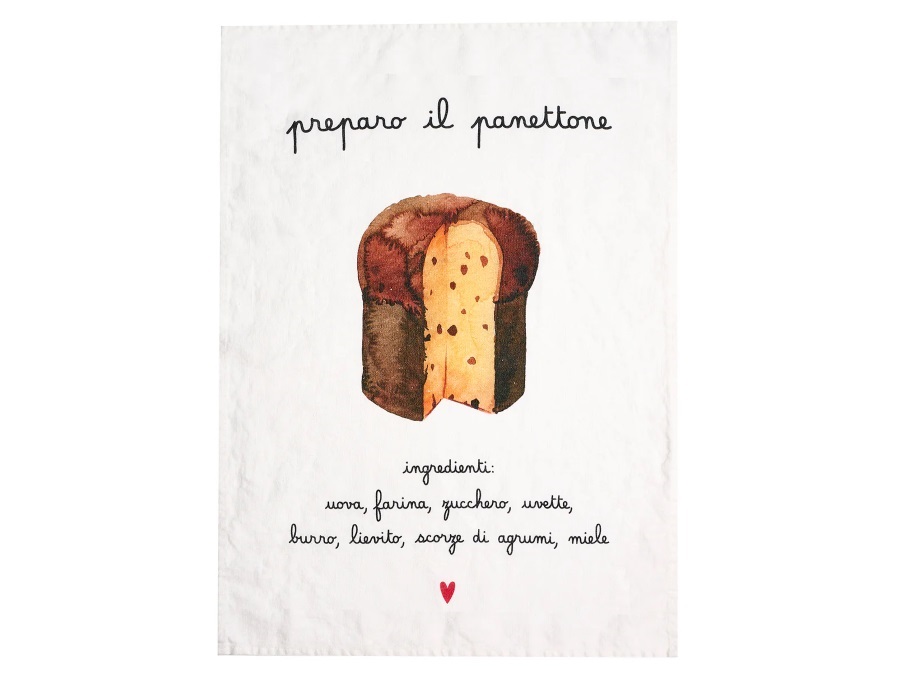 SIMPLE DAY LIVING & LIFESTYLE Canovaccio Preparo il panettone 50x70 cm