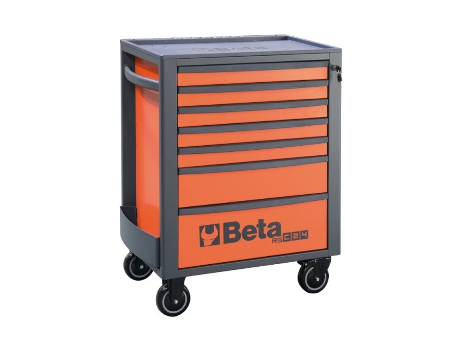 BETA UTENSILI Cassettiera porta attrezzi con 7 cassetti - arancio