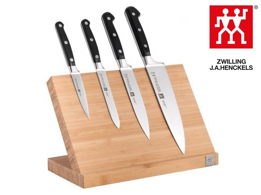 Blocco magnetico portacoltelli per coltelli, in legno - 8 coltelli
