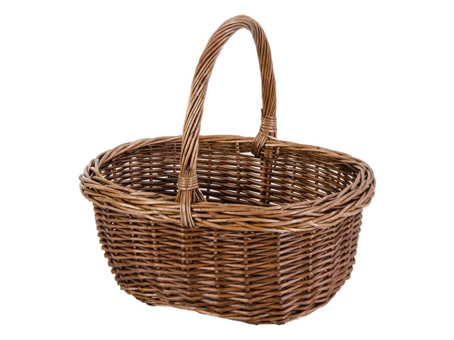 VERDELOOK Cesto olandese in vimini intero 39x34 - h. 28 cm.