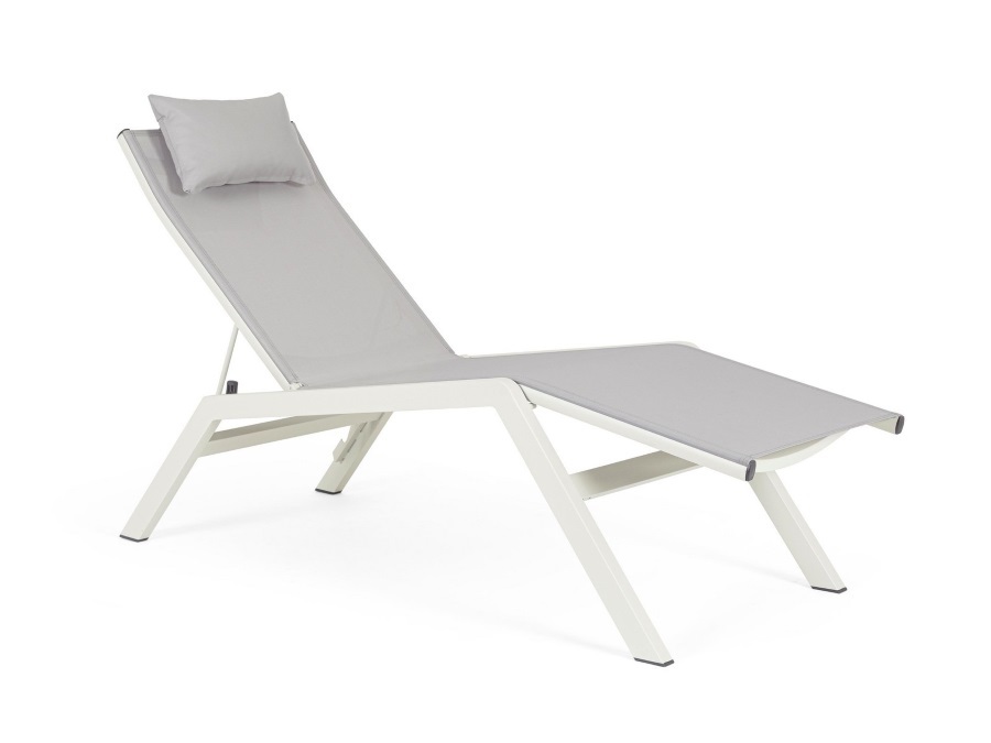 BIZZOTTO Chaise longue con poggiatesta Krion Lunar