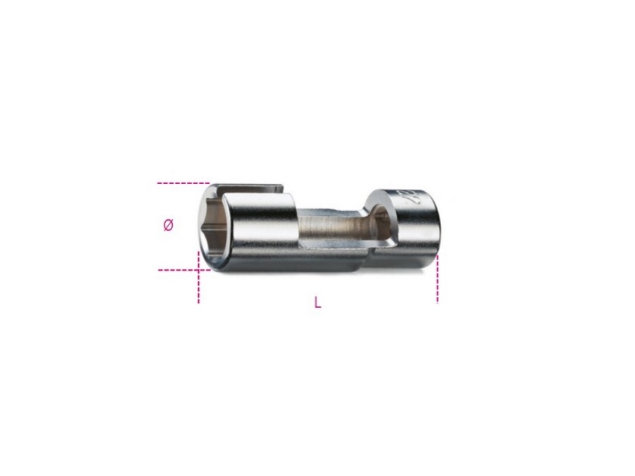 BETA UTENSILI Chiavi a bussola per sonda Lambda con attacco quadro femmina 1/2, 960SL