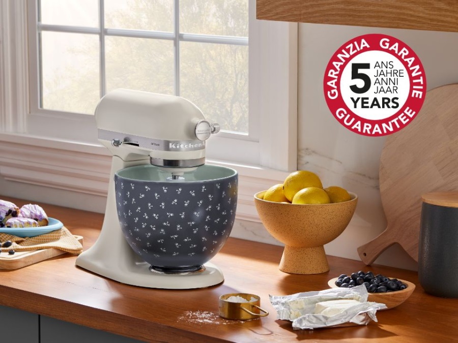 KITCHENAID Ciotola in ceramica vetrificata al titanio Vintage Florals, 4,7 L