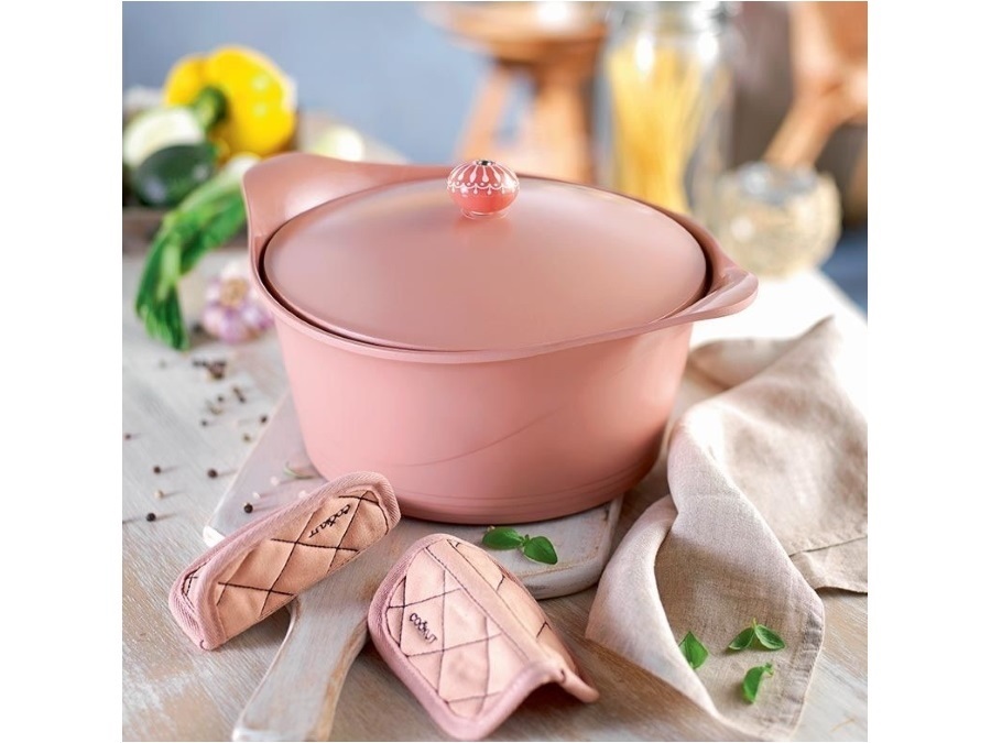 COFARIM COOKUT Cocotte 33 cm - rosa cipria