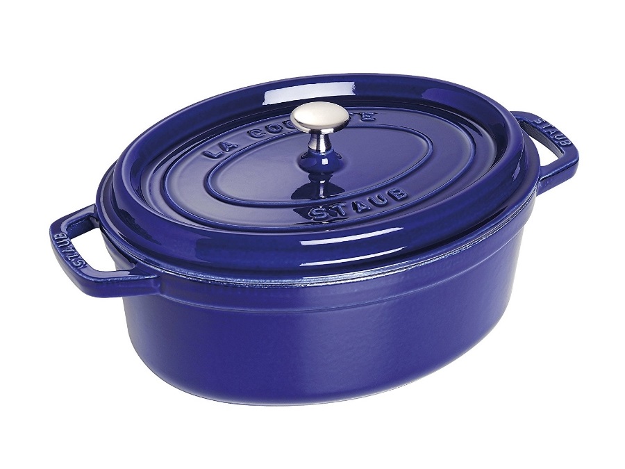 STAUB Cocotte ovale blu scuro, 29 cm