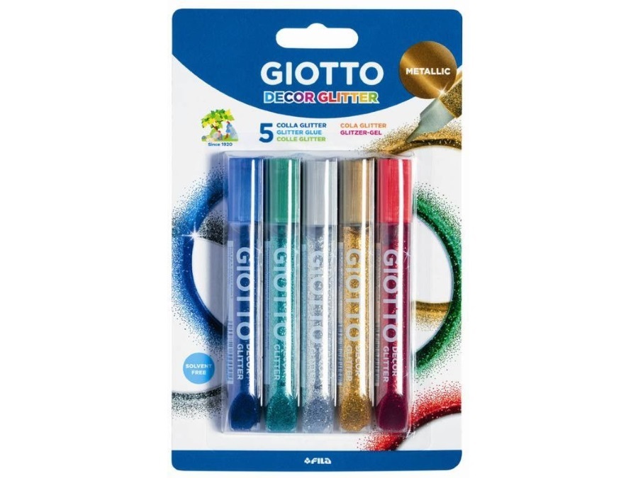 GIOTTO Colla glitter 10,5, 5 pezzi