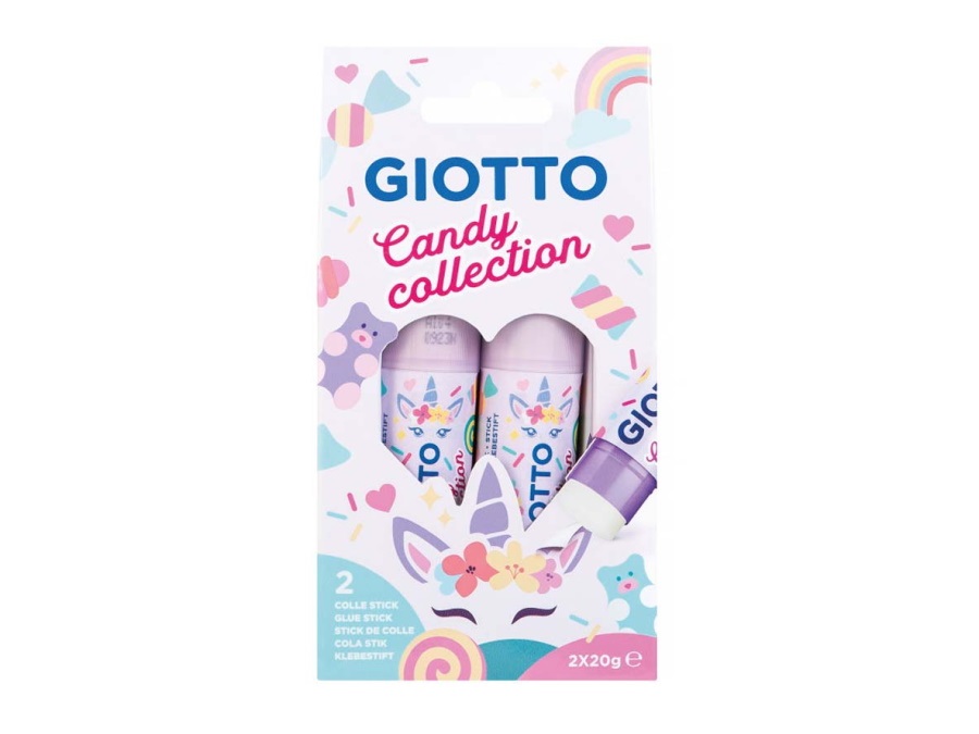 GIOTTO Colla stick candy collection, 2 pezzi