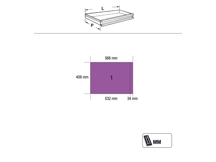 BETA UTENSILI Combinazione arredo officina C45PRO W, con 268 utensili