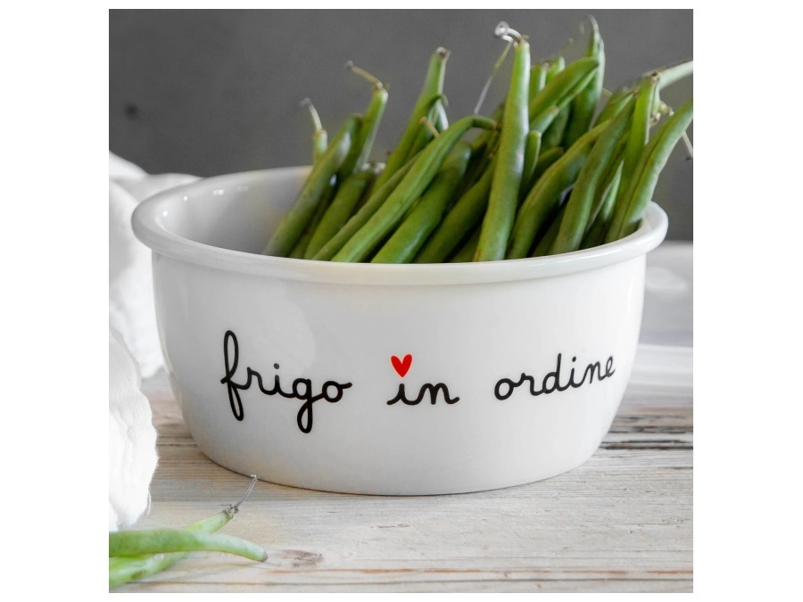 SIMPLE DAY LIVING & LIFESTYLE Contenitore rotondo frigo in ordine - tg. XL Ø16,5x7,3 cm